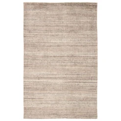 Christmas Central 8' X 10' Gray And Tan Brown Hand Woven Rectangular Area Throw Rug