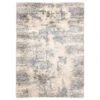 Christmas Central 5.25' X 7.5' Gray And Blue Distressed Rectangular Area Throw Rug