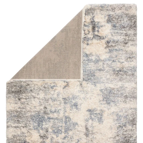 Christmas Central 5.25' X 7.5' Gray And Blue Distressed Rectangular Area Throw Rug 5 Christmas Central 5.25' X 7.5' Gray And Blue Distressed Rectangular Area Throw Rug - Image 3