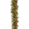 6' X 12" Pre-Lit Long Needle Pine Cone Artificial Christmas Garland– Clear Lights