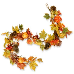 Christmas Central 72" Decorated Maple Leaf Artificial Garland