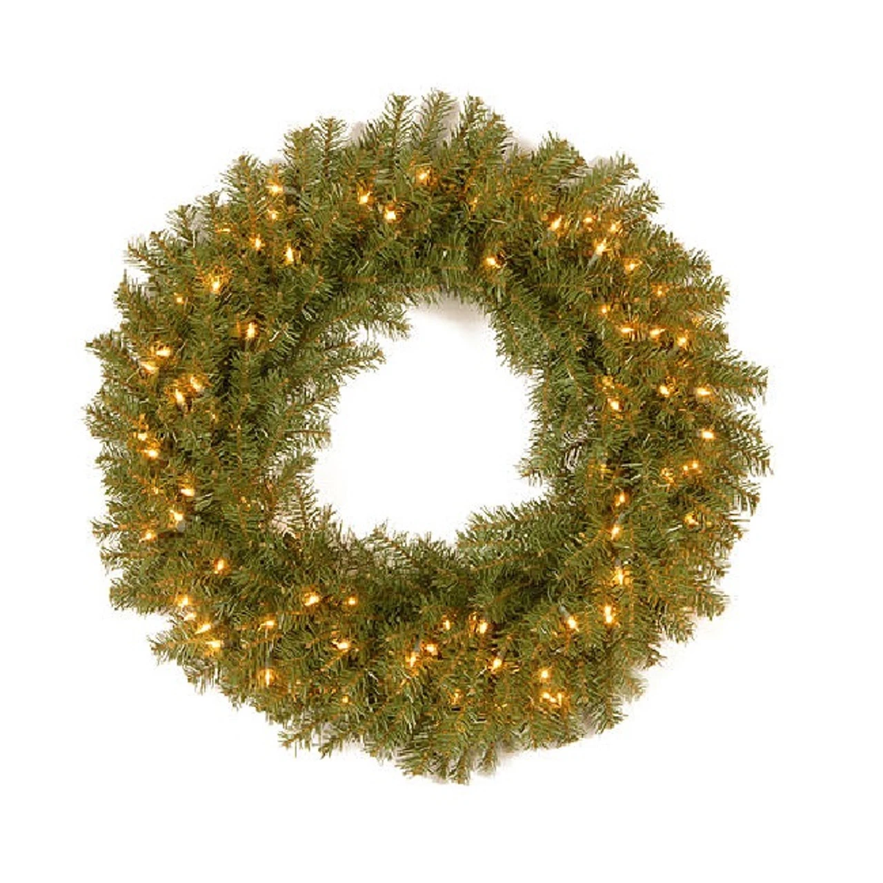 30" Pre-Lit Norwood Fir Artificial Christmas Wreath – Clear Lights 3 30" Pre-Lit Norwood Fir Artificial Christmas Wreath – Clear Lights