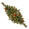30" Green Spruce Centerpiece With Silver Bristle - Warm White LED Lights Battery Operated -Christmas Decoration Store dnat cw7 300 30c b1 28133.1663860517