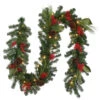 Christmas Central 9' X 14" Pre-Lit Pine Cones And Berry Embellished Artificial Christmas Garland - Clear Lights -Christmas Decoration Store dnat dc13 310 9c 1 62247.1587645162