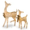 Christmas Central Set Of 2 LED Lighted Champagne Gold Fawn With Doe Outdoor Christmas Decoration 38" 1 Christmas Central Set Of 2 LED Lighted Champagne Gold Fawn With Doe Outdoor Christmas Decoration 38" -Christmas Decoration Store dnat df 105014u 30286.1587645161