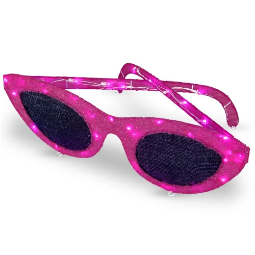 36" LED Pink Sisal Sunglasses Outdoor Decoration 3 36" LED Pink Sisal Sunglasses Outdoor Decoration