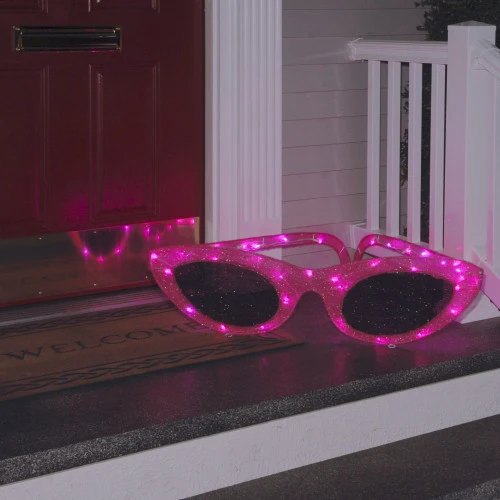 36" LED Pink Sisal Sunglasses Outdoor Decoration 4 36" LED Pink Sisal Sunglasses Outdoor Decoration - Image 2
