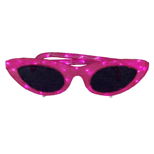 36" LED Pink Sisal Sunglasses Outdoor Decoration 6 36" LED Pink Sisal Sunglasses Outdoor Decoration - Image 4
