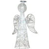Christmas Central 36" Pre-Lit White And Silver Angel Cone Christmas Outdoor Decoration -Christmas Decoration Store dnat df 19060001l 58100.1587645162