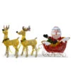 34" Pre-lit Red Santa Claus And Reindeer LED Christmas Outdoor Decoration- Warm White Lights -Christmas Decoration Store dnat df 245001c 92867.1587645160