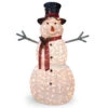 Christmas Central 60" White And Red Pre-Lit LED Snowman Outdoor Christmas Decoration -Christmas Decoration Store dnat df 300001 97863.1587645161