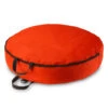 30" Red And Black Christmas Wreath Protective Storage Bag