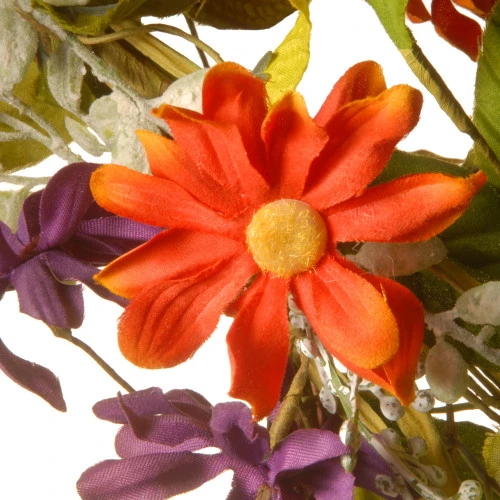 Garden Accents Multi-Color Floral Daisy Wreath - 22-Inch, 4 Garden Accents Multi-Color Floral Daisy Wreath - 22-Inch, - Image 2