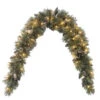 Christmas Central 6' X 1" Pre-Lit Glittery Bristle Pine Mantel Artificial Christmas Swag, Clear Lights -Christmas Decoration Store dnat gb1 300 6m 1 1 10725.1642809985