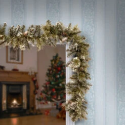 Christmas Central 6' X 10" Glittery Bristle Pine Artificial Christmas Garland, Unlit 8 Christmas Central 6' X 10" Glittery Bristle Pine Artificial Christmas Garland, Unlit -Christmas Decoration Store dnat gb1 50 6a 1 3 13215.1670490059