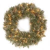 Christmas Central Pre-Lit Frosted Bristle Pine Artificial Christmas Wreath, 24-Inch, White Lights 2 Christmas Central Pre-Lit Frosted Bristle Pine Artificial Christmas Wreath, 24-Inch, White Lights -Christmas Decoration Store dnat gb3 300 24w b1 1 50373.1631812640