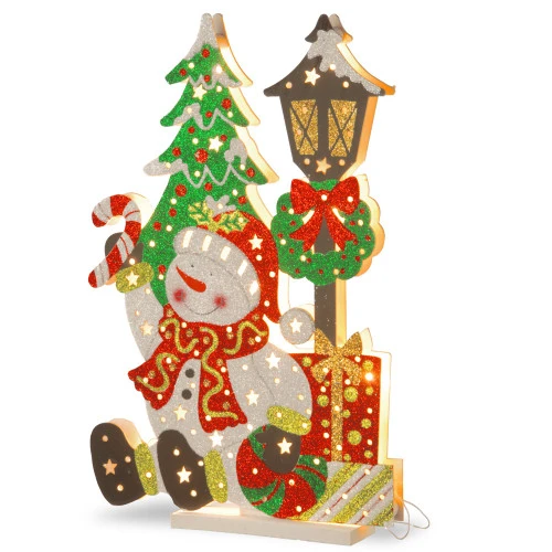 Christmas Central 17.5" Pre-Lit Snowman Outdoor Christmas Decoration 3 Christmas Central 17.5" Pre-Lit Snowman Outdoor Christmas Decoration