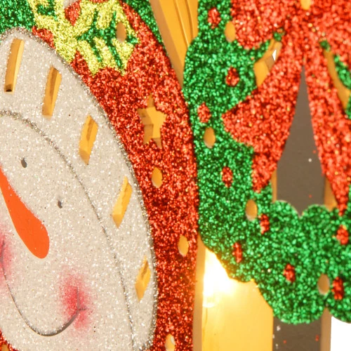 Christmas Central 17.5" Pre-Lit Snowman Outdoor Christmas Decoration 4 Christmas Central 17.5" Pre-Lit Snowman Outdoor Christmas Decoration - Image 2