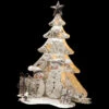 16.5" Pre-Lit White And Black Glittering Lighted Tree Snowmen Scene Indoor Christmas Decor -Christmas Decoration Store dnat mzc 748 2 44203.1664466070