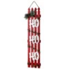 Christmas Central 46.75" Picket Fence "HO HO HO" Christmas Wall Sign Decoration