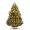 Christmas Central 9’ Pre-Lit Medium Natural Fraser Fir Artificial Christmas Tree, White Lights -Christmas Decoration Store dnat naffmh1 90lo s2 1 30197.1670489774