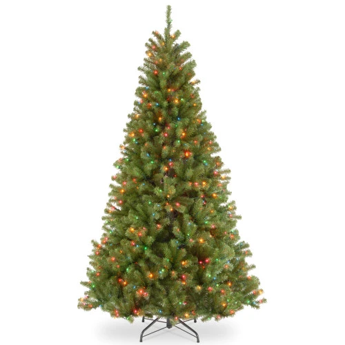 Christmas Central 6.5’ Pre-lit North Valley Spruce Artificial Christmas Tree, Multicolor Lights 3 Christmas Central 6.5’ Pre-lit North Valley Spruce Artificial Christmas Tree, Multicolor Lights