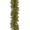 9' Pre-Lit North Valley Spruce Artificial Christmas Garland - Clear Lights