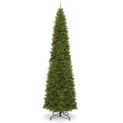 12’ North Valley Spruce Pencil Slim Artificial Christmas Tree - Unlit