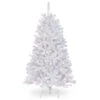 Christmas Central 4.5’ Pre-Lit North Valley White Spruce Artificial Christmas Tree, Clear Lights -Christmas Decoration Store dnat nrvw7 302 45 1 54512.1664726381
