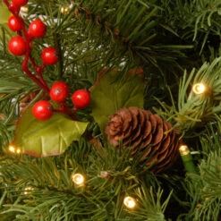 Christmas Central 2' Pre-lit Potted Nordic Spruce Artificial Christmas Tree, Warm White LED Lights -Christmas Decoration Store dnat pens1 355 20 b1 3 69425.1665519663