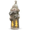 18" Gray Battery Operated LED Lighted Snowman Christmas Decor 2 18" Gray Battery Operated LED Lighted Snowman Christmas Decor -Christmas Decoration Store dnat pg11 22077a 06274.1587645158