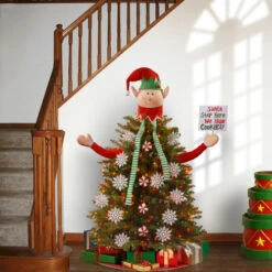 Christmas Central 19-Piece Elf Tree Topper And Ornaments Christmas Tree Decorating Kit 7 Christmas Central 19-Piece Elf Tree Topper And Ornaments Christmas Tree Decorating Kit -Christmas Decoration Store dnat rac jl18057b 3 66171.1587644857