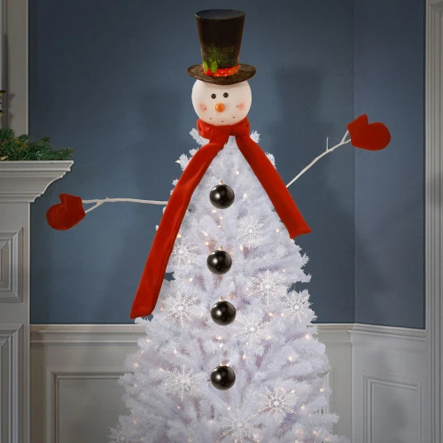 Christmas Central 21-Piece Snowman Tree Topper And Ornaments Christmas Tree Decorating Kit 4 Christmas Central 21-Piece Snowman Tree Topper And Ornaments Christmas Tree Decorating Kit - Image 2