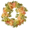 Peony Artificial Floral Wreath, Yellow And Pink 24-Inch -Christmas Decoration Store dnat ras 15548w24c 1 30299.1631812635