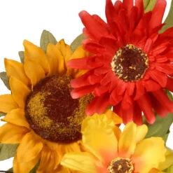 Floral Artificial Wreath With Sunflower And Orange/Yellow Mixed Flowers - 20-Inch 8 Floral Artificial Wreath With Sunflower And Orange/Yellow Mixed Flowers - 20-Inch -Christmas Decoration Store dnat ras s0377c 3 22910.1631810857