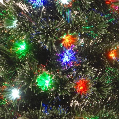 Christmas Central 3' Pre-lit Potted Fiber Optic Medium Artificial Christmas Tree, Multicolor Lights 4 Christmas Central 3' Pre-lit Potted Fiber Optic Medium Artificial Christmas Tree, Multicolor Lights - Image 2