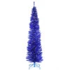 Christmas Central 7' Pre-Lit Slim Blue Tinsel Artificial Christmas Tree, White Lights 2 Christmas Central 7' Pre-Lit Slim Blue Tinsel Artificial Christmas Tree, White Lights -Christmas Decoration Store dnat tt33 307 70 83101.1587645072