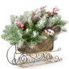 Christmas Central 10" Gold And Green Fir Sleigh Unlit Tabletop Christmas Decor -Christmas Decoration Store dnatduf3 800 10 1 1 22279.1587645158
