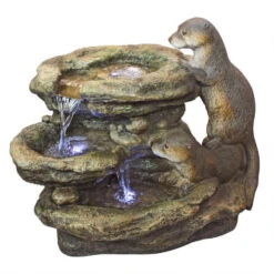 21.5" Sea Otters Garden Sculptural Fountain -Christmas Decoration Store dotsc20dw97060 3 78685.1587644200