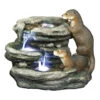 21.5" Sea Otters Garden Sculptural Fountain -Christmas Decoration Store dotsc20dw97060 82330.1587644199