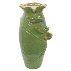 30" Ceramic Vine Jar Cascading Garden Fountain -Christmas Decoration Store dotsc20ss11537 2 89595.1664901053