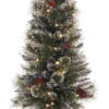 4' X 20” Pre-lit Frosted With Pine Cone Potted Artificial Christmas Tree – Clear Lights -Christmas Decoration Store dpul20277 pt7102 40c05 85535.1588393643