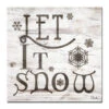 Brown And Gray "Let It Snow" Christmas Wrapped Square Wall Art Decor 30" X 30" 1 Brown And Gray "Let It Snow" Christmas Wrapped Square Wall Art Decor 30" X 30" -Christmas Decoration Store drhan vmtq138 gwc3030 2 86852.1688221048