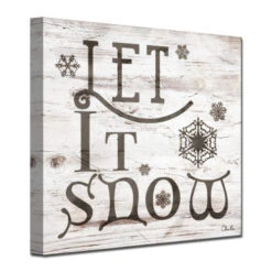 Brown And Gray "Let It Snow" Christmas Wrapped Square Wall Art Decor 30" X 30" 7 Brown And Gray "Let It Snow" Christmas Wrapped Square Wall Art Decor 30" X 30" -Christmas Decoration Store drhan vmtq138 gwc3030 3 47533.1588393415