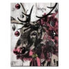 Black And Pink Christmas Reindeer Rectangular Wall Art Decor 16" X 12" -Christmas Decoration Store drhan vmtq143 gwc1612 2 97787.1688221049