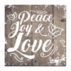 Brown And White Christmas Peace Joy Love Wrapped Square Wall Art Decor 20" X 20" -Christmas Decoration Store drhan vmtq149 gwc2020 2 85611.1688221048