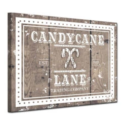 Brown And White Christmas Candy Cane Lane Wrapped Rectangular Wall Art Decor 12" X 16" 7 Brown And White Christmas Candy Cane Lane Wrapped Rectangular Wall Art Decor 12" X 16" -Christmas Decoration Store drhan vmtq150 gwc1216 3 50797.1588393511