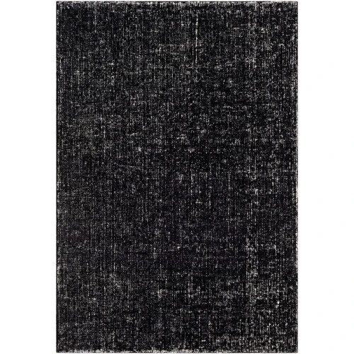5' X 7.5' Solid Black Hand Tufted Rectangular Area Throw Rug 3 5' X 7.5' Solid Black Hand Tufted Rectangular Area Throw Rug
