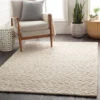 5' X 7'6" Beige And Gray Rectangular Hand Woven Wool Area Throw Rug 2 5' X 7'6" Beige And Gray Rectangular Hand Woven Wool Area Throw Rug -Christmas Decoration Store dsur ner1001 576 4 54836.1665088990