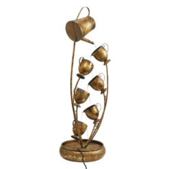 47.5" Magical Tea Party Metal Sculptural Outdoor Garden Fountain -Christmas Decoration Store dtosc20fu76167 4 39034.1587644054